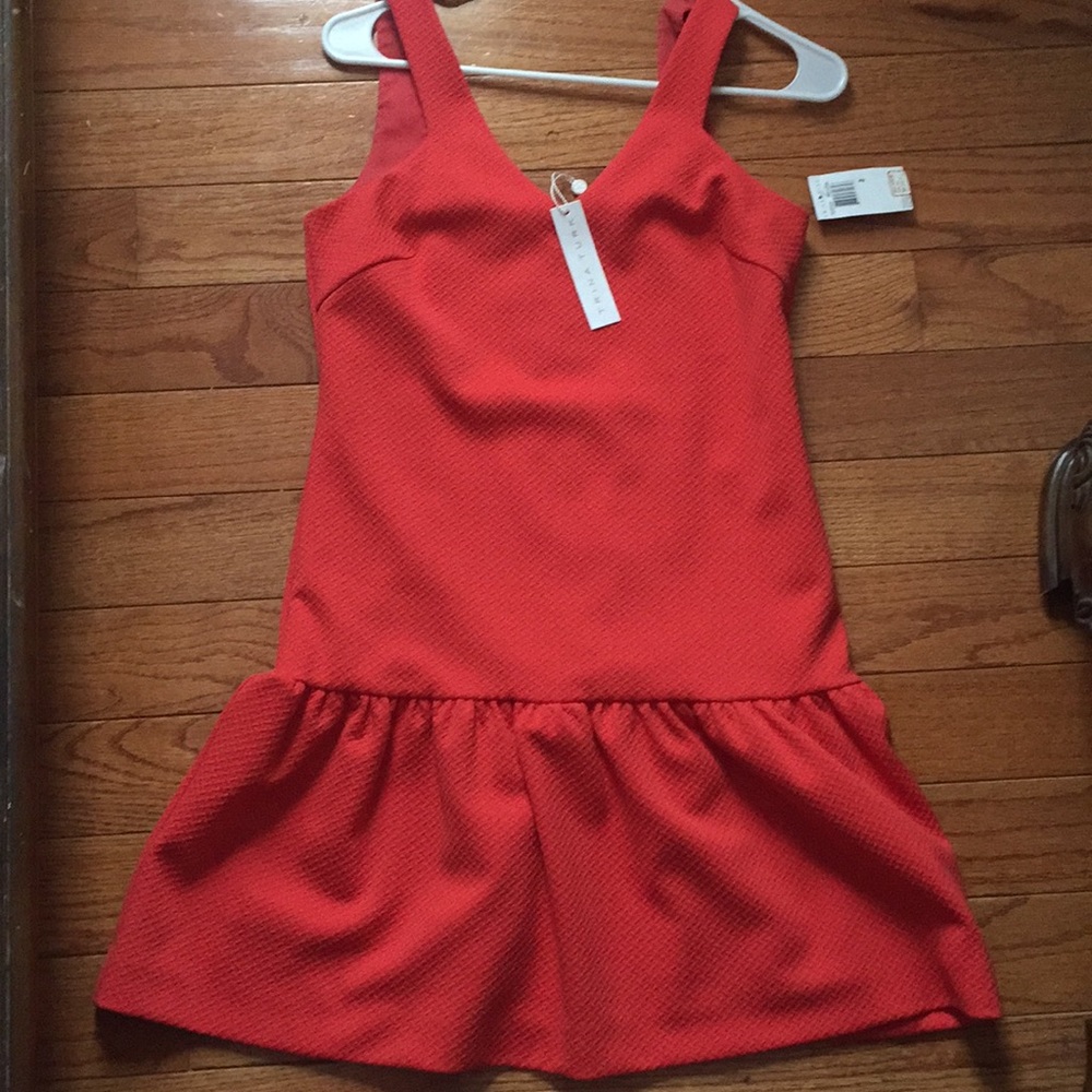 TRINA TURK red coral dress - Picture 1 of 2